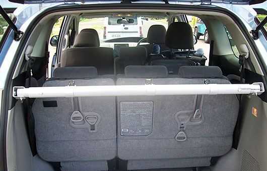 Anchor point installation in a car